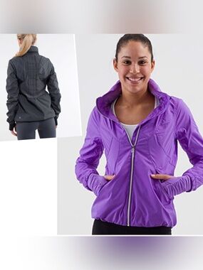 VGUC *Lululemon Run: Hustle Jacket *Power Purple (US 8)